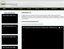 Tablet Screenshot of 360hometours.ca